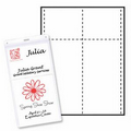 Classic Vertical Paper Agenda/ Name Badge Insert - 2 Color (4"x8")